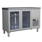 Стол холодильный Полюс T57 M2-1-G 9006-1 корпус серый, без борта (Rosso BAR-250C)