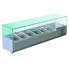 Витрина холодильная настольная Gastrorag VRX 1500/380 под гастроемкости